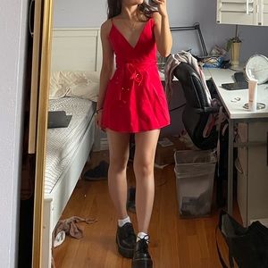 White fox boutique mini red dress